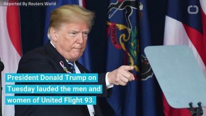 Trump Pays Tribute To 9/11 'True Heroes' In PA Memorial Visit