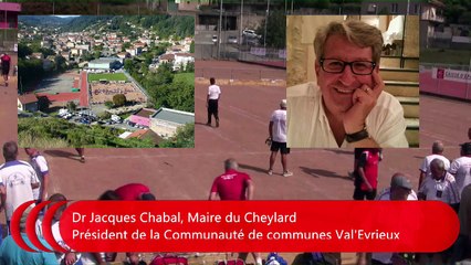 Interview Dr Jacques Chabal, Maire du Cheylard, France Quadrette Vétérans, Le Cheylard 2018