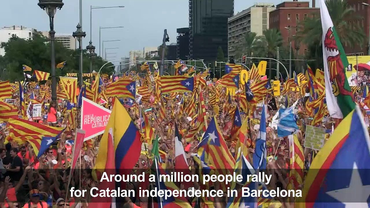 Huge rally for Catalan independence