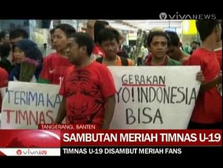 Tiba di Jakarta, Timnas U-19 Disambut Hangat Fans