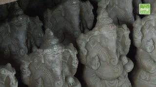 கண்ணுக்கு விருந்தாகும் களிமண் விநாயகர் - Vinayagar Chathurthi Special - TTN