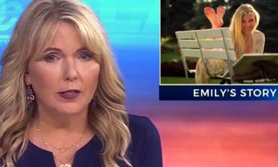 Kızının ölüm haberini sundu