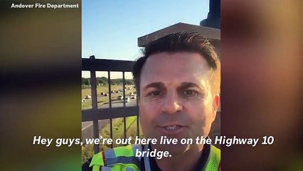 Bald Eagle Lands On 9/11 Tribute