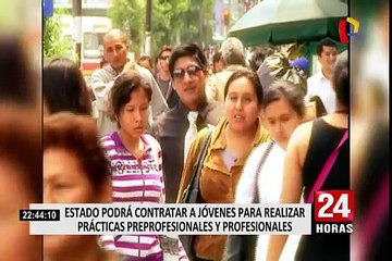Sector público contratará practicantes que ganarán S/ 930 como mínimo