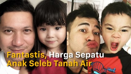 Harga Sepatu Anak Seleb Tanah Air Ini Bikin Melongo