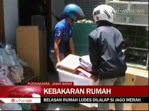 Puluhan Rumah dan Gudang Limbah Ludes Dilalap Si Jago Merah