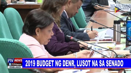2019 budget ng DENR, lusot na Senado