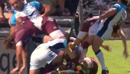 La dangereuse prise de catch de Bismarck Du Plessis sur Baptiste Serin