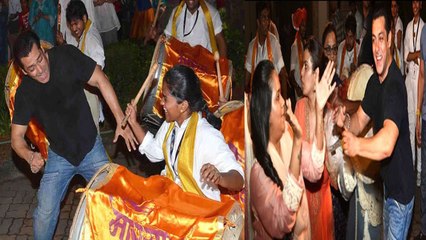 Salman Khan's DANCE on Ganesh Visarjan goes VIRAL: Watch Video | FilmiBeat