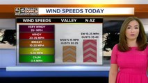 Stronger winds in the Valley