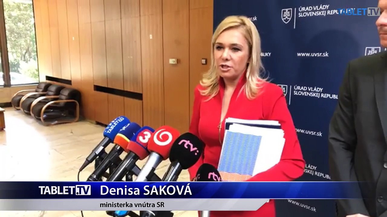 ZÁZNAM: Brífing ministerky vnútra D. Sakovej