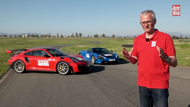 VÍDEO: duelo por lo alto, Porsche 911 GT2 RS vs McLaren 720S