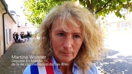La députée En Marche Martine Wonner réagit après le début des travaux
