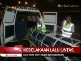 Dua Truk Trailer Tabrakan di Tol, Satu Orang Tewas