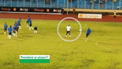 President or player? George Weah returns to the pitch for Liberia