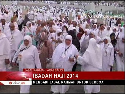 Jemaah Calon Haji Jalani Wukuf di Jabal Rahmah