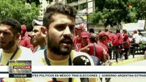 Venezuela: jóvenes chavistas protagonizan gran marcha antiimperialista