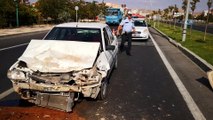 Aksaray’da otomobil kamyona arkadan çarptı: 1 yaralı