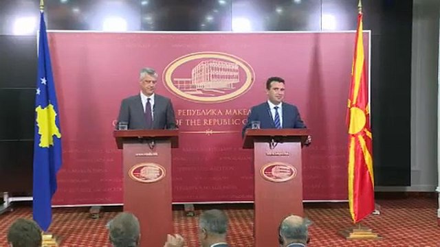 Συνάντηση Ζάεφ με Θάτσι στα Σκόπια