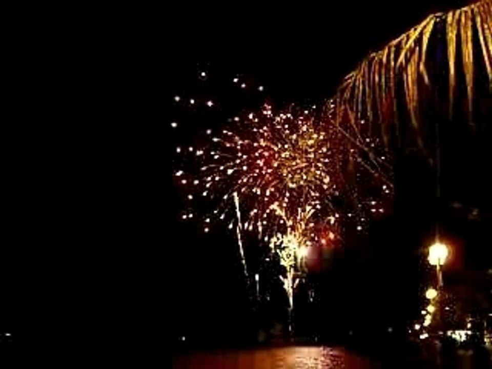 Feu d'artifice de la fêté de noël