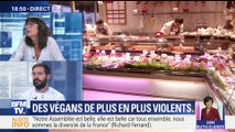 Des vegans de plus en plus violents