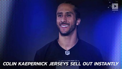 Colin Kaepernick Jerseys Sell Out Instantly