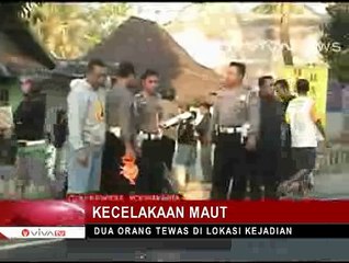 Tabrakan 2 Pengendara Motor, 2 Korban Tewas di Lokasi