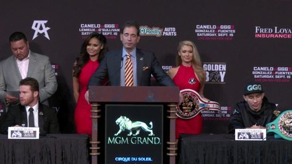 Gennady Golovkin at Podium