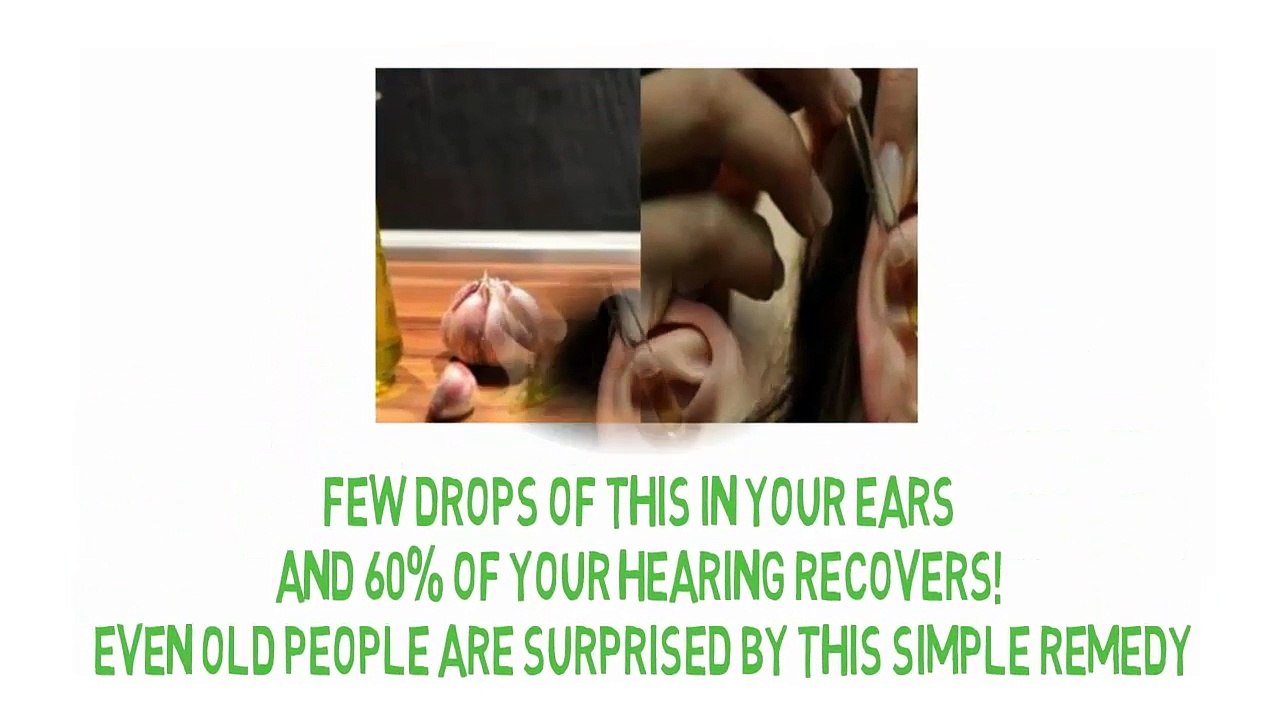 Few Drops of This In Your Ears and 60% of Your Hearing Recovers!