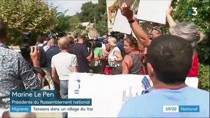 Migrants : tensions dans un village du Var pendant la visite de Marine Le Pen
