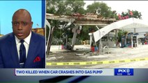 2 Killed When Car Slams into Gas Station, Bursts into Flames on Long Island