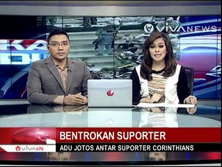 Suporter Klub Corinthians Bentrok dengan Polisi
