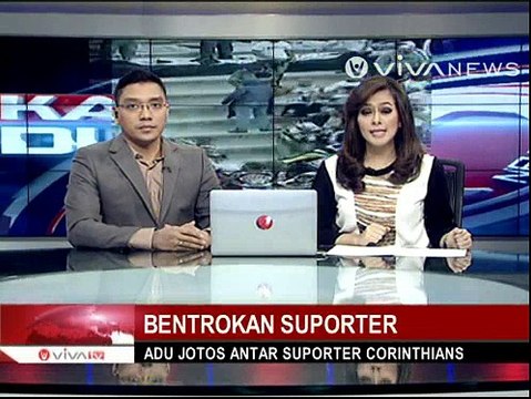 Suporter Klub Corinthians Bentrok dengan Polisi