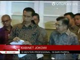 Kabinet Jokowi-JK Terdiri dari 18 Profesional dan 16 Orang Partai
