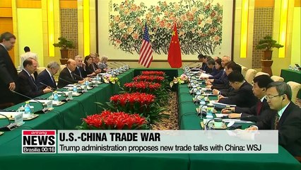 U.S. proposes new trade talks with China: WSJ