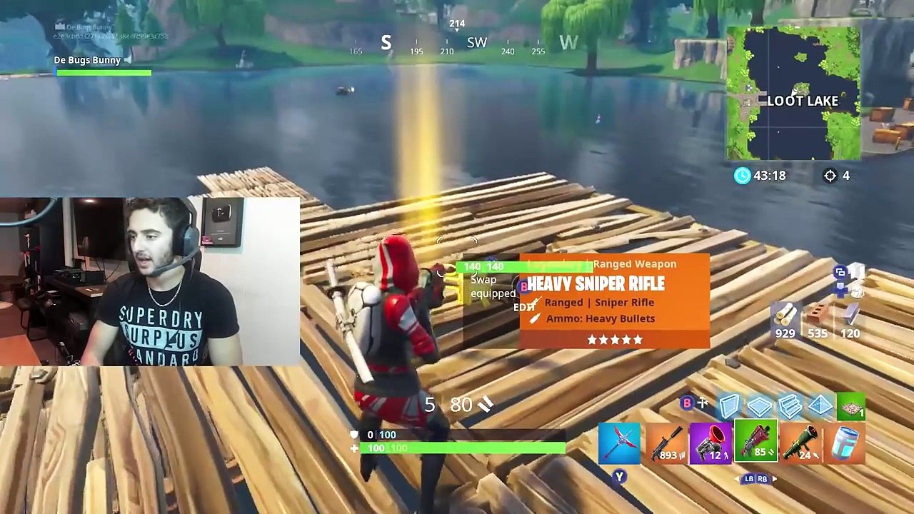 1v1 trolling kid w new suppressed assault rifle in fortnite