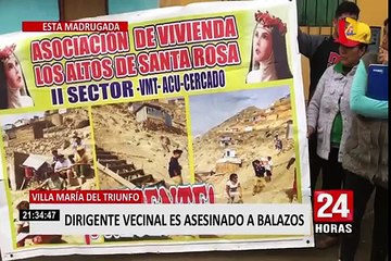 VMT: familiares de dirigente vecinal asesinado exigen justicia