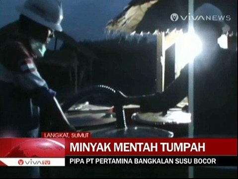 Tumpahan Minyak Mentah Genangi Alur Sungai dan Tambak Warga