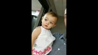 cute baby beautiful voice reflects