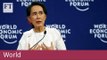 Aung San Suu Kyi defends jailing of Myanmar journalists