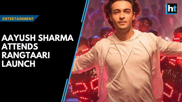 Aayush Sharma attends launch of new song Rangtaari from Loveratri