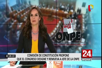 Comisión de Constitución propone que Congreso designe a jefe de ONPE