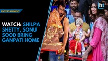 Watch: Shilpa Shetty, Sonu Sood bring Ganpati home