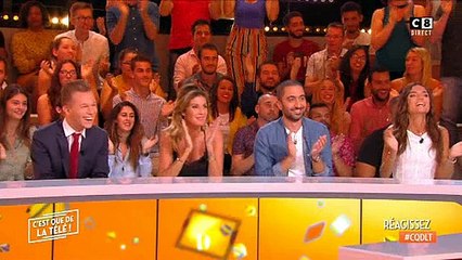 Julien Courbet débarque en direct dans "C'est que de la télé" pour saluer son ancienne équipe - Regardez