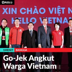 #1MENIT | Go-Jek Angkut Warga Vietnam