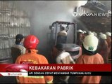 Kebakaran Pabrik Triplek di Jakarta Barat