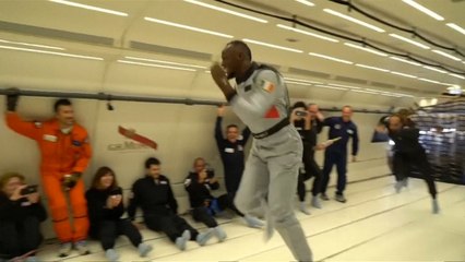 Usain Bolt Sprints In Zero Gravity