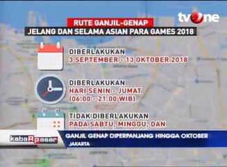 Sistem Ganjil Genap Akan Dipermanenkan