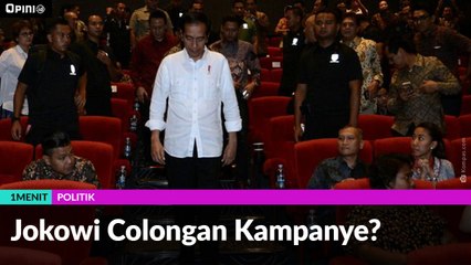 #1MENIT | Jokowi Colongan Kampanye?