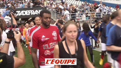 Le Variétés domine les Parlementaires en présence de Brigitte Macron - Foot - Match de bienfaisance